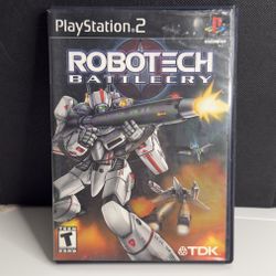 Robotech Battlecry (Sony PlayStation 2, 2002) Complete CIB TDK PS2 Mecha Shooter