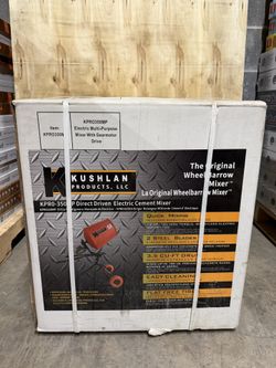 KUSHLAN 3.5 Cubic Feet Cement Mixer - Brand New
