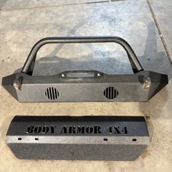 2014 JEEP WRANGLER BUMPER W SKID PLATE