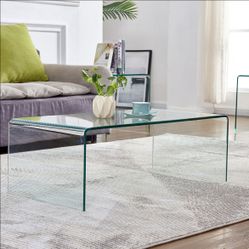 Glass coffee table