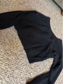 I accept offers hollister lace black sweater
