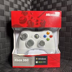 Microsoft Xbox 360 Wired Controller WHITE - SEALED NEW 2009 Dual Platform