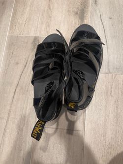 Dr. Martens AirWair Black Patent Sandals