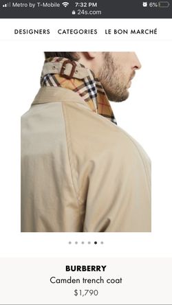 Burberry Trench Coat (size 56r)