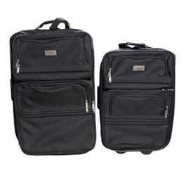 2-Piece Ciao Softside Rolling Luggage Set – 25" & 22" – Black