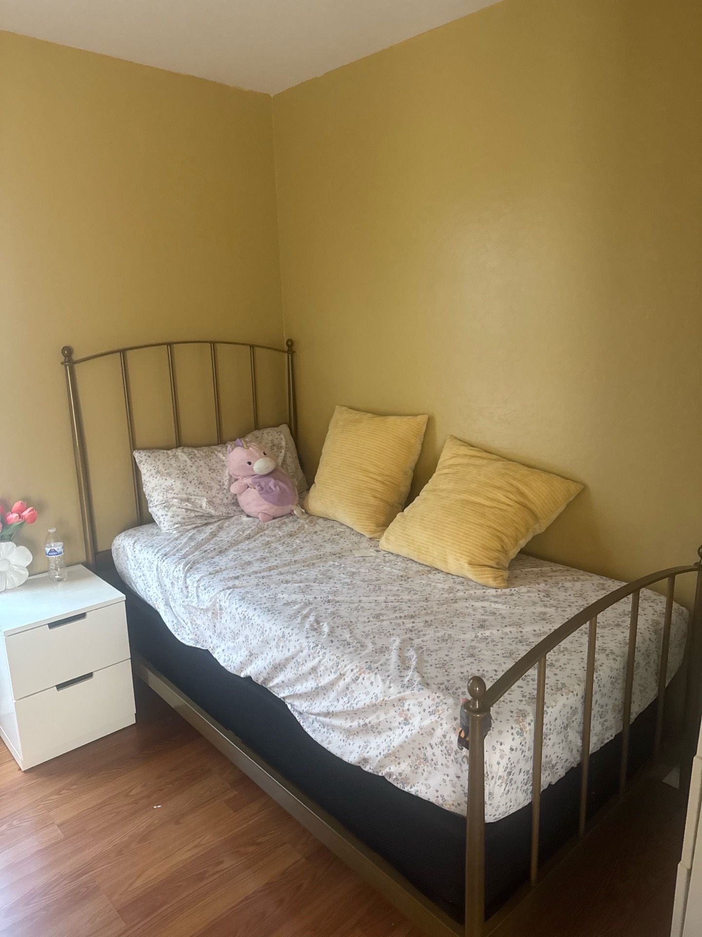 Twin bed mattress and box