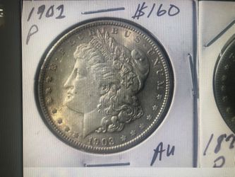1902 P—Silver Morgan Dollar— Low Mint Date