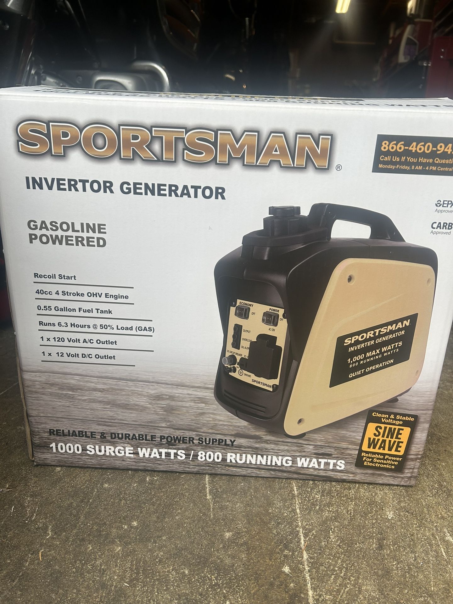 Sportsman 1000/800 Gas powered Invertor Generator