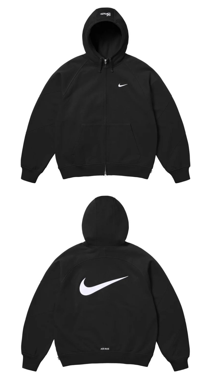 Supreme Nike Zip Up Hooded Sweatshirt Black SS25 Supreme Nike Zip Up Hooded Sweatshirt Black SS25