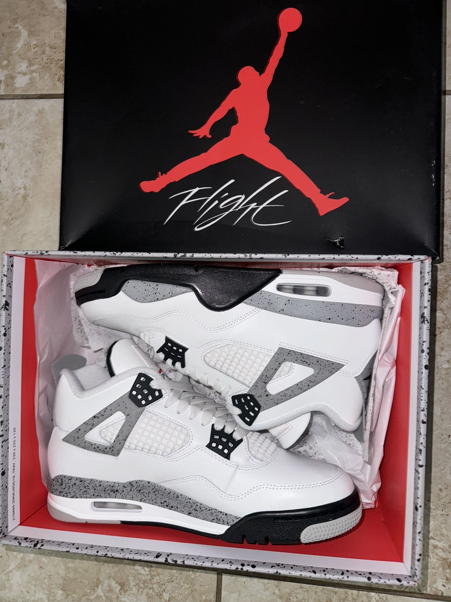 Jordan 4 White Cement