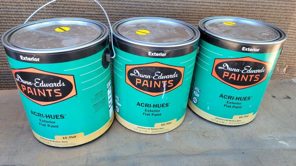 THREE ETERIOR GALLONS PAINT