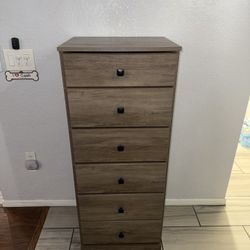 BRAND NEW!!! Gray 6 Drawer Tall Chest/Dresser