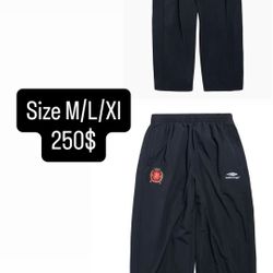 Balenciaga Men's Cotton & Polyamide Soccer Tracksuit Pants Size M/L/Xl