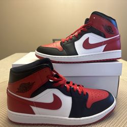 Nike Air Jordan 1 Mid Alternate Bred Womens 11.5/Men 10 BQ6472-079 new w/box