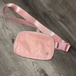 pink Lululemon belt bag