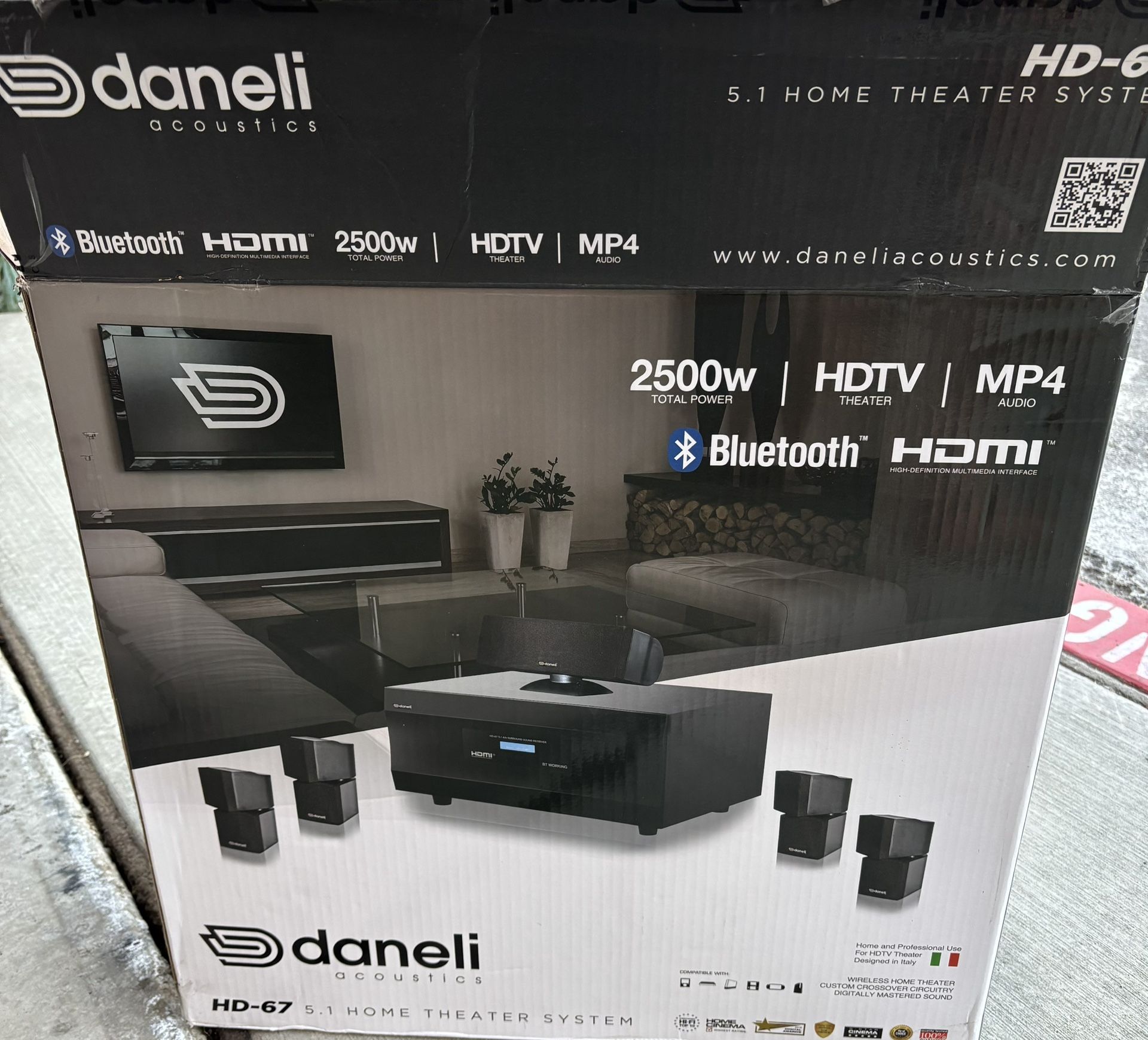 Daneli HD67 Stereo System 2500w 5.1
