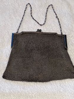 Antique Silver Ladies Evening Purse