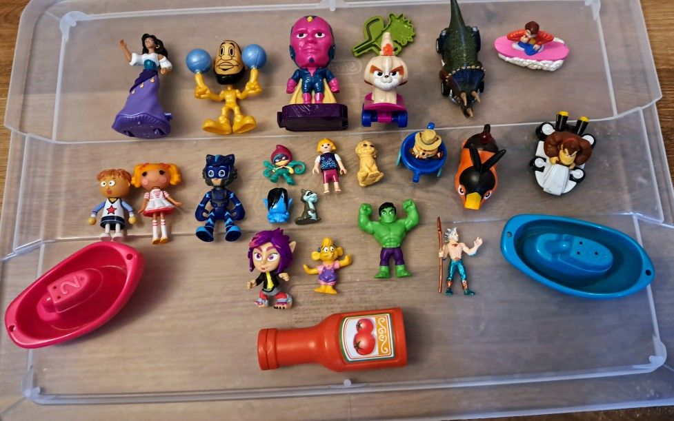 VTG Toy Lot of 24 Random Mini Toys & Parts 80s 90s 2000s "