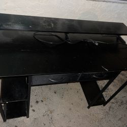 Gaming Set Up Desk It Has Two Outlets Been Sitting In The Garage