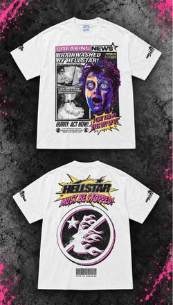 Hellstar Brainwashed Breaking News Graphic T-Shirt