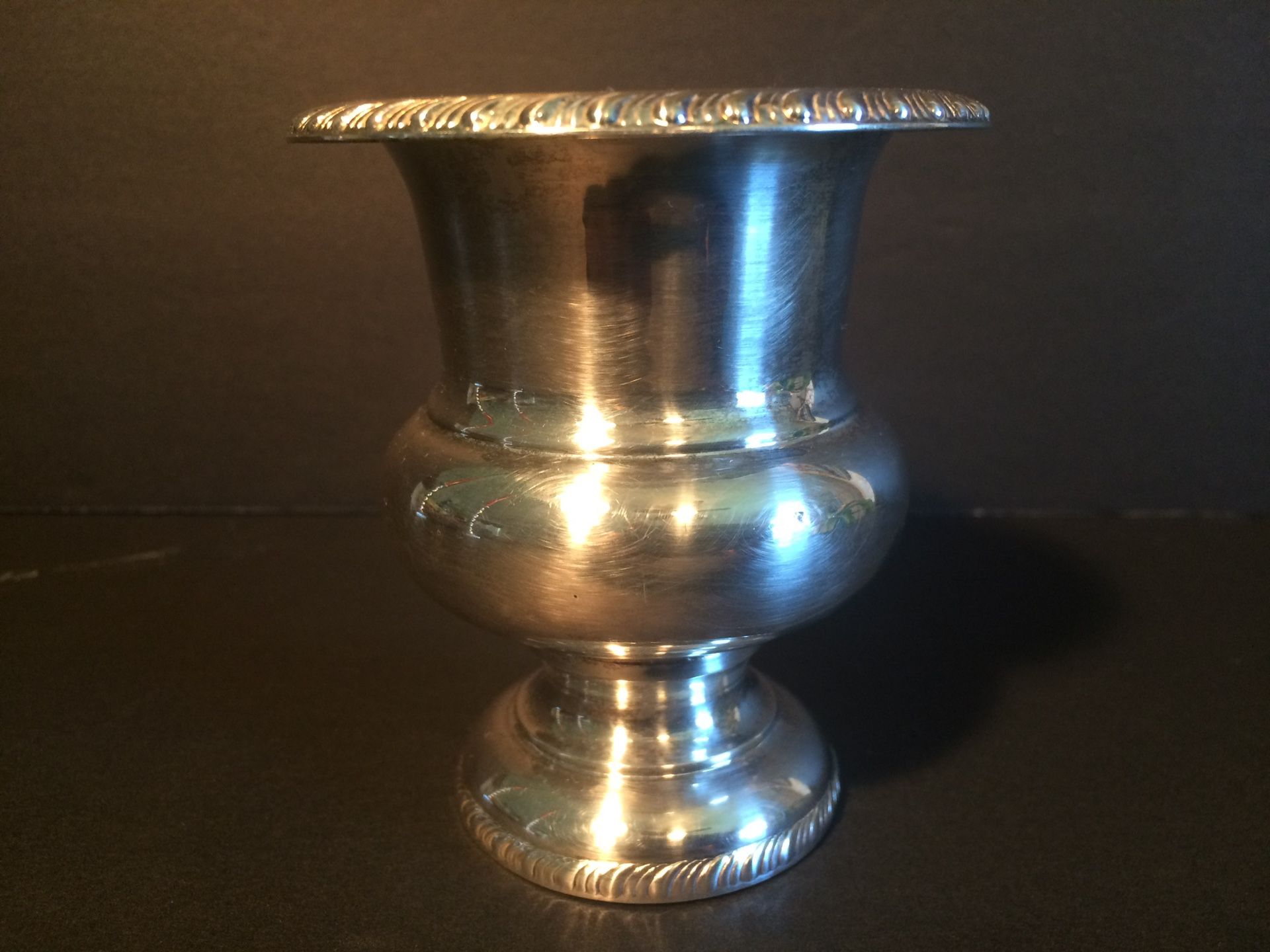 SHEFFIELD SILVER CO Vintage Silver-Plated EPC 298 Toothpick Holder (Height: 3-1/4”)