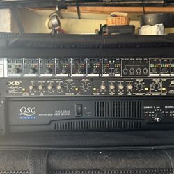 Professional Power Amplifier QSC 2450 Peavey Crossover Plus Behringer $400