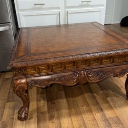 Two wooden table set