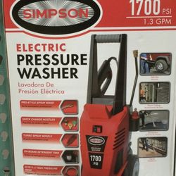 The Simpson 1700 psi Electric Pressure Washer is