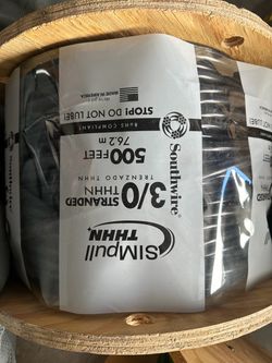 3/0 wire THHN single stranded copper 200amp panel feeder $6 per ft (also available 1/0 2/0 4/0 copper cable )