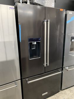 Kitchen aid French door in dark stainless counter depth