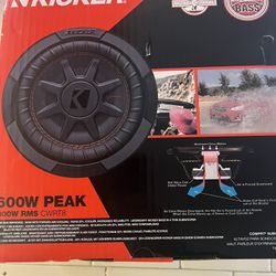KICKER 8” COMPRT SUBWOOFER 600W PEAK 300W RMS