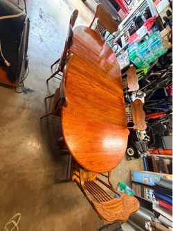 Solid wood table