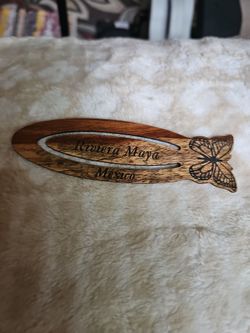 Riviera Maya México Wooden Bookmark
