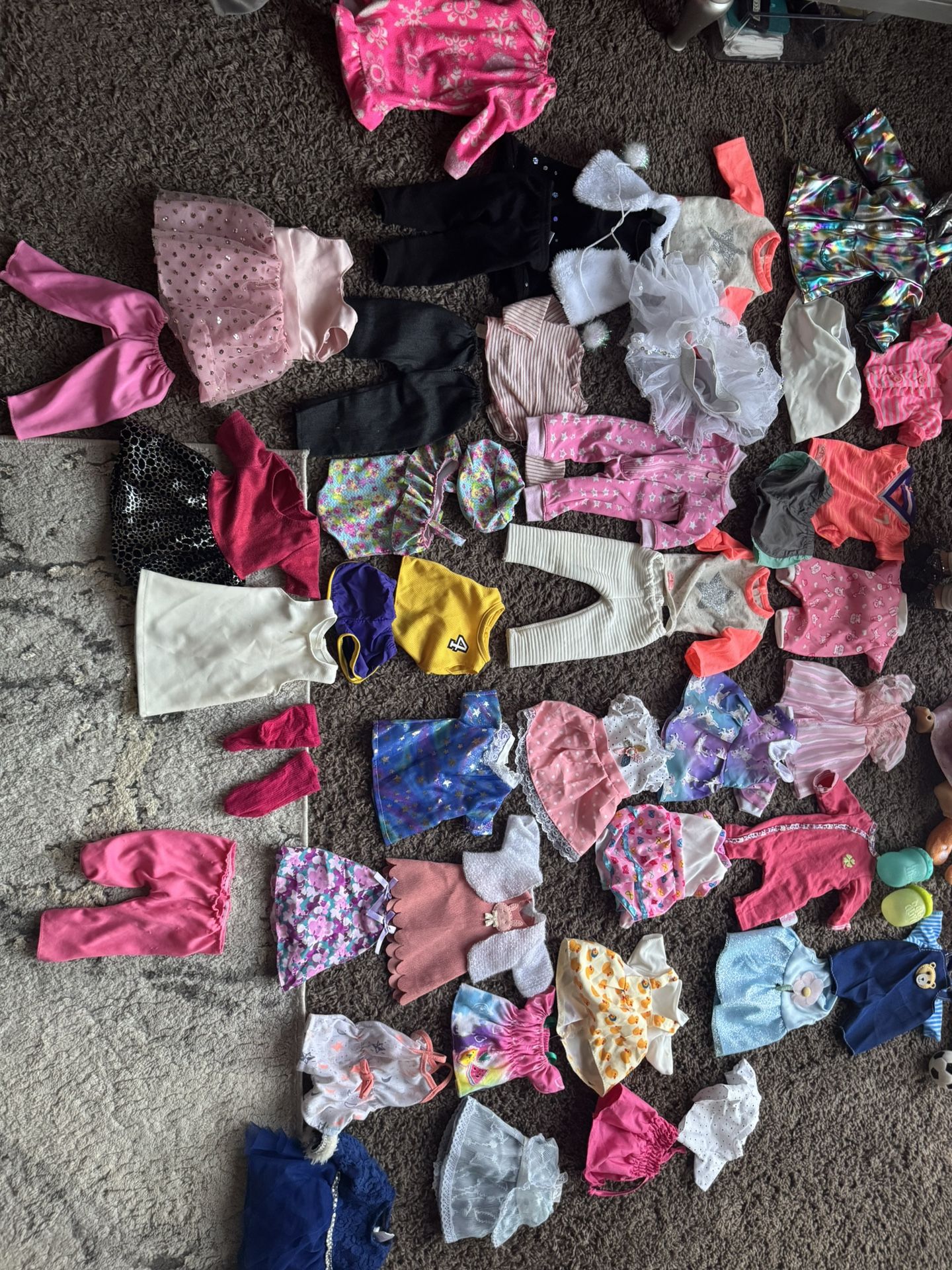 Our Generation Doll And Baby Alive Doll With Clothes And Accessories Along With Crib