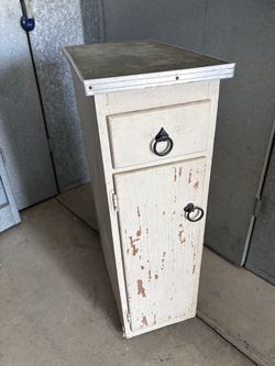 Vintage Wood Built in Cabinet Storage