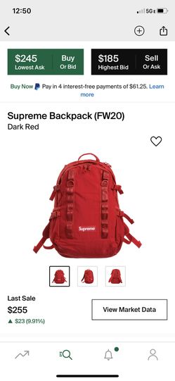 Supreme Backpack FW20 Red