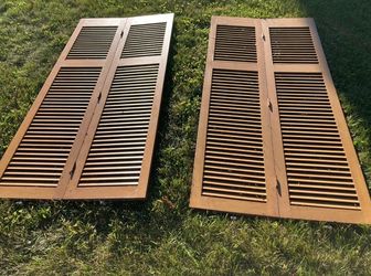 Two bi fold closet doors