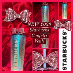 New 2023 Starbucks  Confetti Tumbler