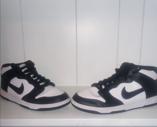Nike Dunk High Black White Men's High Top Sneaker Size  12