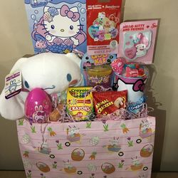Girls Cinnamonroll / Hello Kitty Easter Basket