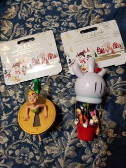 Disney store sketchbook edition ornaments