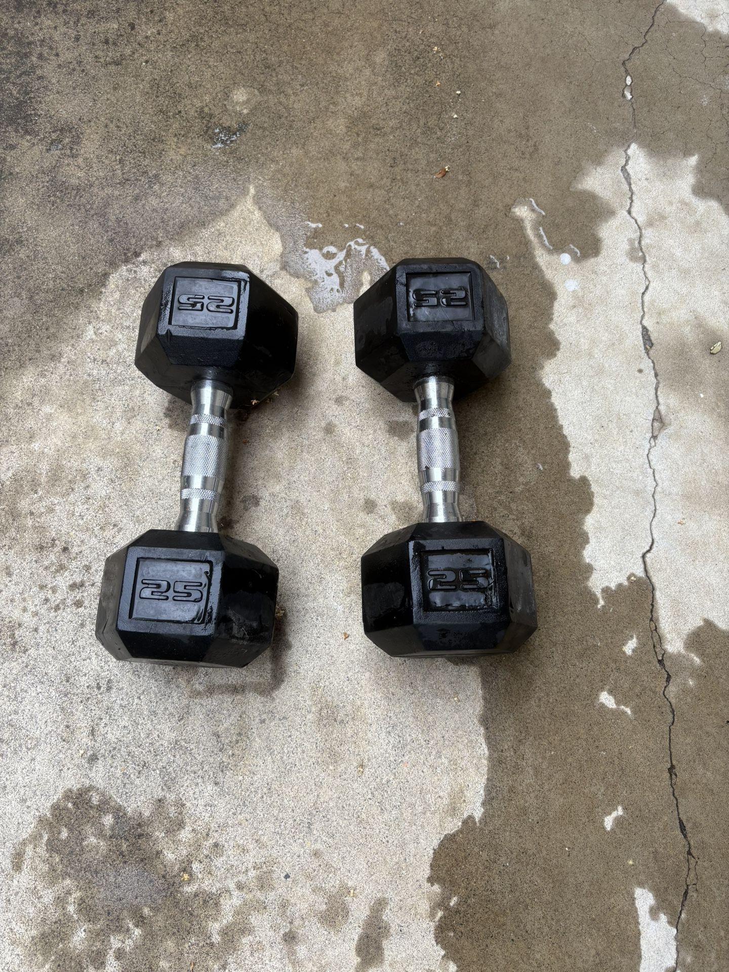 25lb Hex Dumbbells
