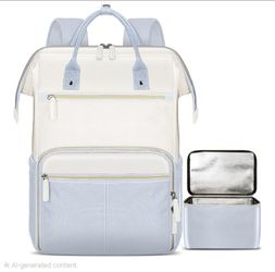 Backpack with lunchbox (Light Gray)