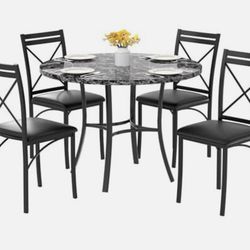 Tall dining table w/ 4 chairs