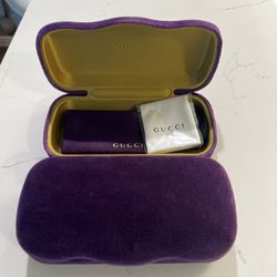 Authentic Gucci Sunglasses Case – Purple Velvet/ New