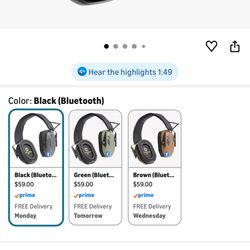 EARMOR M300T Electronic Bluetooth Hearing Protection - Shooting Earmuffs Noise Reduction for Hunting Shooting, Noise Control