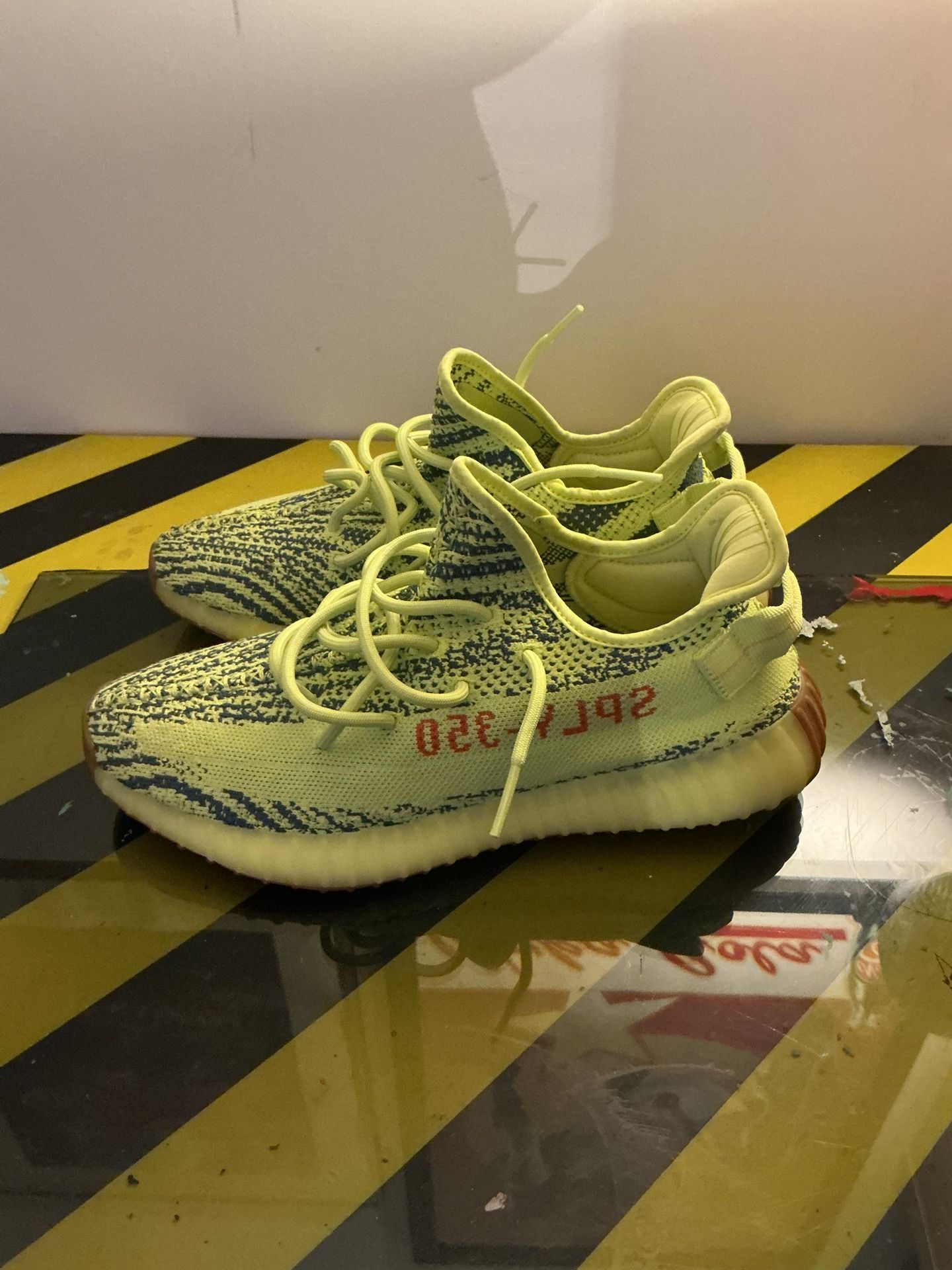 Neon Yeezy Boost 9.5