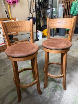 Barstools. Swivel set of two.