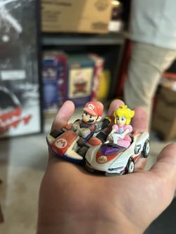 Super Mario Cart Peach And Mario!!!!