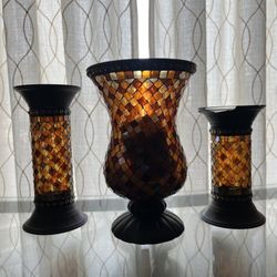 Stained glass Candle Holder